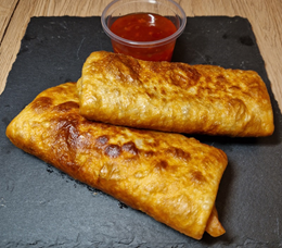 2 Thai Style Spring Rolls Fried Burrito + Dressing