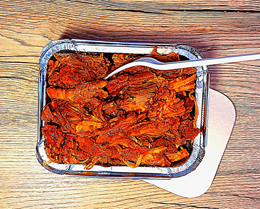 Pulled Pork z ziemniaczaną frittatą.
