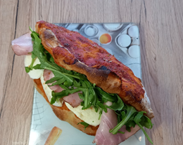 Panuozzo Mozzarella & Ham Sandwich